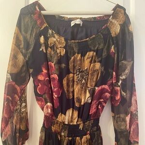 Abercrombie floral maxi dress